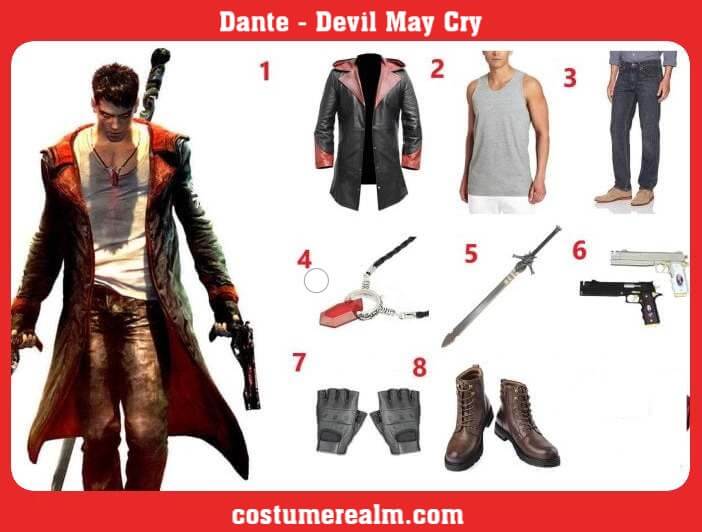 DMC Dante Costume  No-Sew DIY Costumes