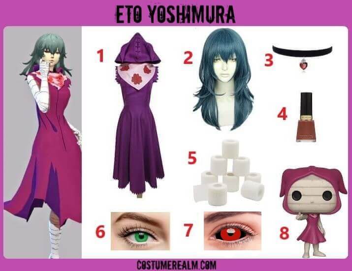 Tokyo Ghoul Eto Yoshimura Costume Guide - tokyo ghoul eyes roblox