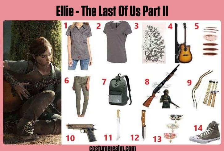 The Last of Us Ellie Cosplay Costume - Ycosplay