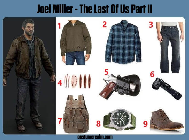 The Last of Us Joel Miller Cosplay Costume Coat Outfits Halloween Carn