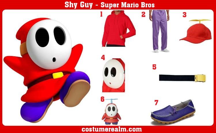 Shy Guy Costume: Transform Into The Beloved Super Mario
