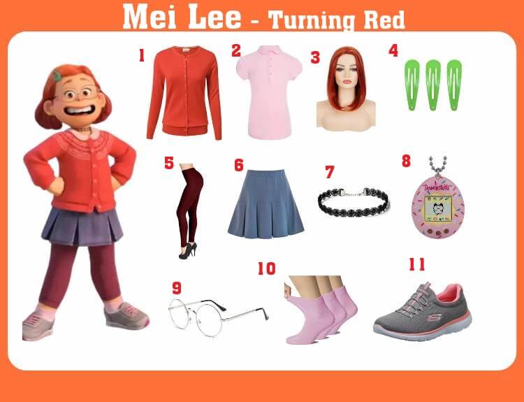 How To Dress Like Dress Like Mei Lee For Cosplay & Halloween