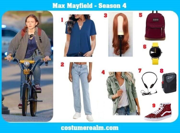 StrangerThings 4 🎟️Max  Stranger things outfit, 80's outfits