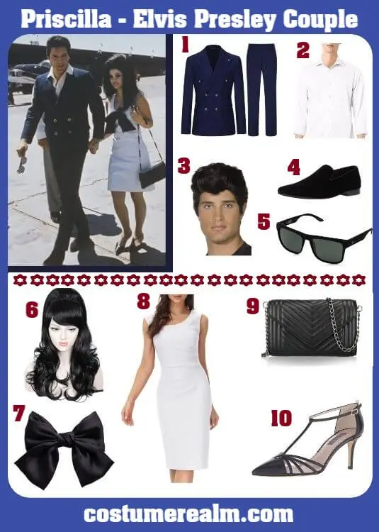 How To Dress Like Dress Like Elvis And Priscilla Presley Guide For