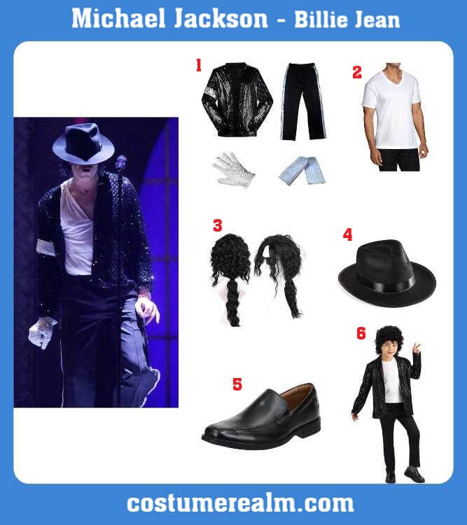 Michael Jackson Billie Jean Costume - Costume Realm