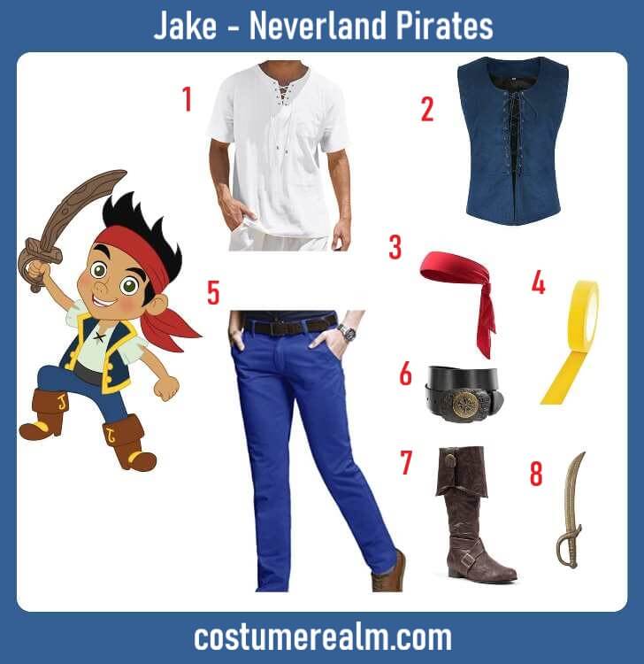 Neverland Pirates Jack Costume Sail The High Seas In Style