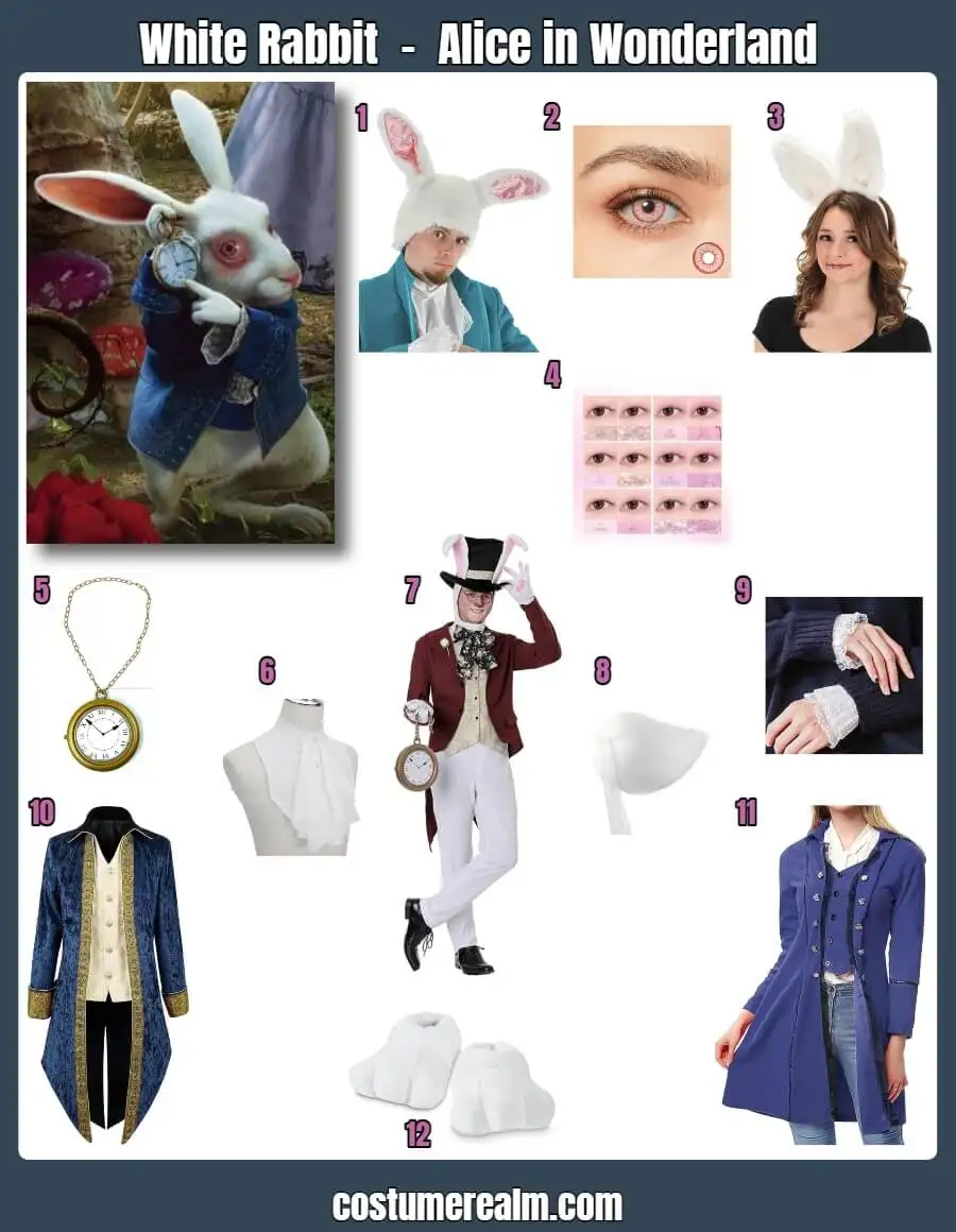 How To Dress Like White Rabbit Guide For Cosplay & Halloween