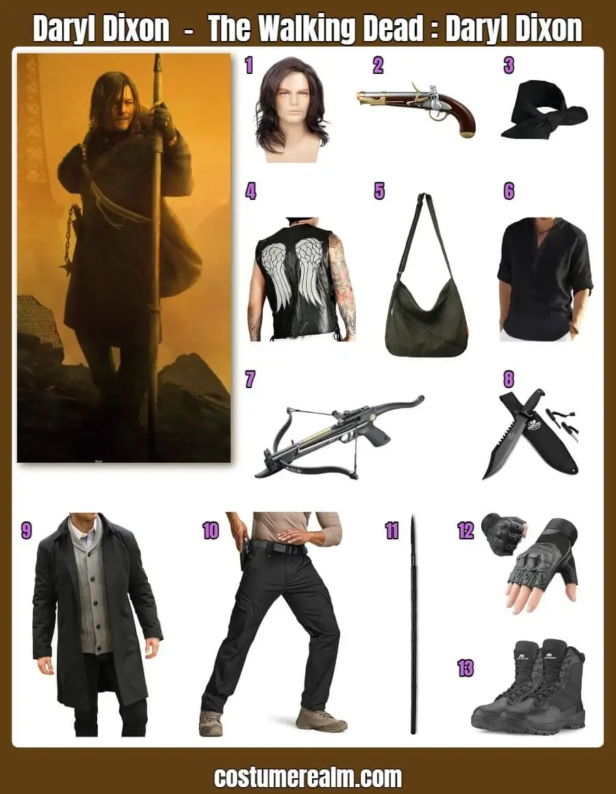 How To Dress Like Daryl Dixon Guide For Cosplay & Halloween
